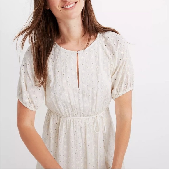 MADEWELL: Eyelet Mini Dress - Picture 3 of 7